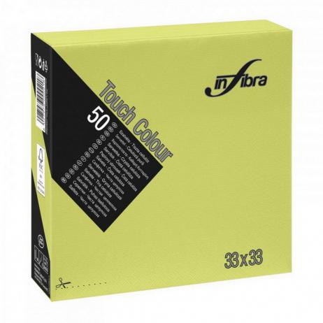 Infibra Szalvéta 33x33cm Lime 2 réteg 50 lap/csoma 1.