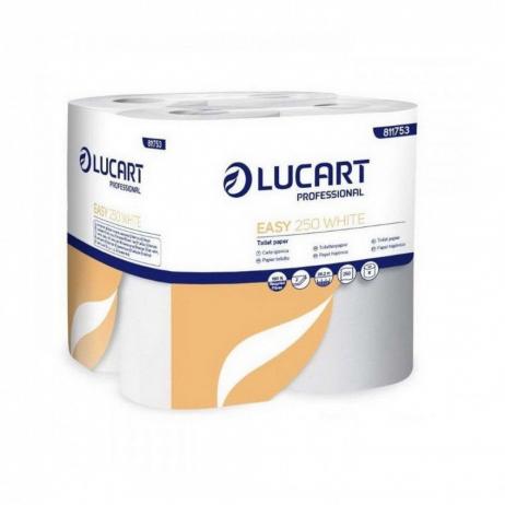 Lucart Easy White 250 kistekercses toalettpapír 2  1.