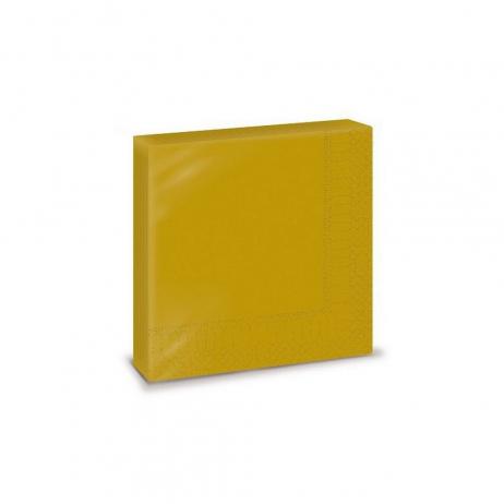 Szalvéta, 33x33cm, arany, 2 rétegű, 20 lap/csomag, 1.