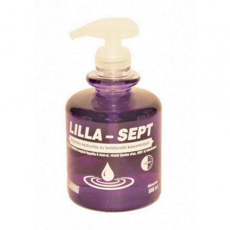 LILLA SEPT fertőtlenítő kéztisztító pumpás 0,5L 1.