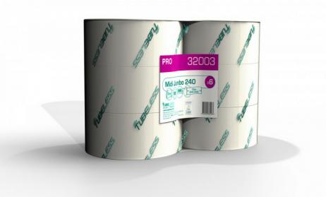 Tubeless MIDI toalettpapír 2 rétegű, fehér, 100% c 1.