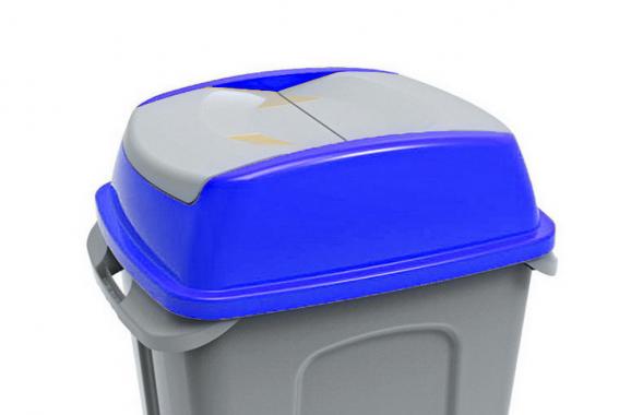 Hippo hulladékgyűjtő szemetes fedél, műanyag, kék, 1.