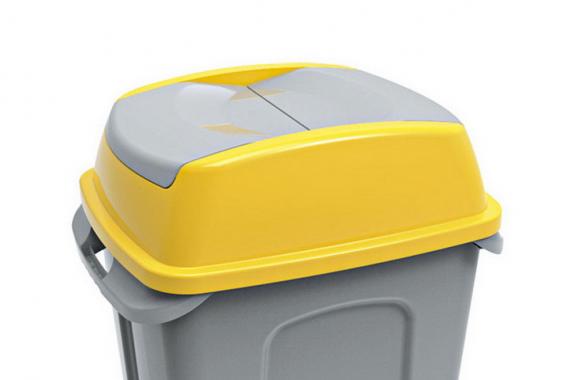 Hippo hulladékgyűjtő szemetes fedél, műanyag, sárg 1.