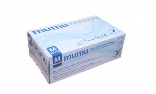 MUMU egyszerhasználatos latex fehér L, 100 db-os,  1.