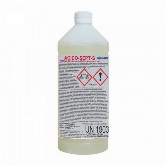 ACIDO-SEPT-S fertőtlenítő vízkőoldó 1L 1.