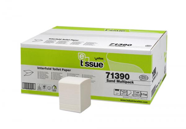 Celtex E-Tissue hajtogatott toalettpapír, recy, 2  1.