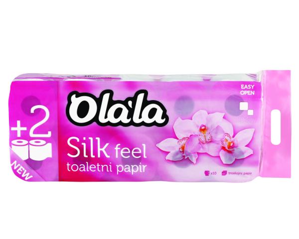 Olala Silk Feel toalettpapír 3 rétegű fehér 155 la 1.
