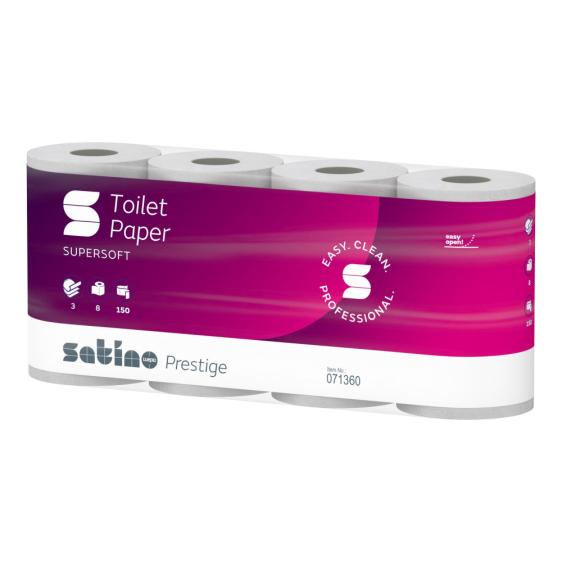 Satino Wepa Prestige toalettpapír 3 rétegű, fehér, 1.