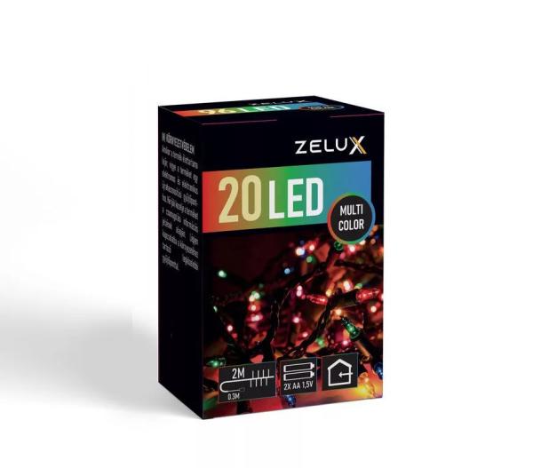Zelux karácsonyi világítás, fényfűzér, 20 led, Mul 1.